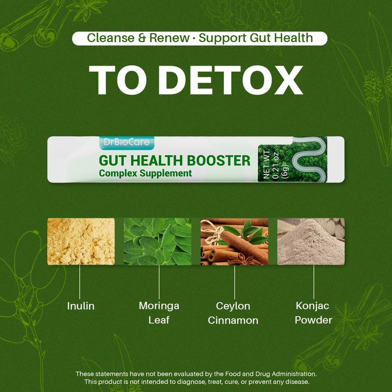 【Upgraded】DrBioCare gut&colon support Supplement, Supports Digestive Health &Nutrient Absorption, Cleanse & Promote BowelRegularity Fitness Edible