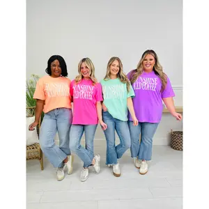 Sunshine And Iced Coffee Graphic Tee in Multiple Colors