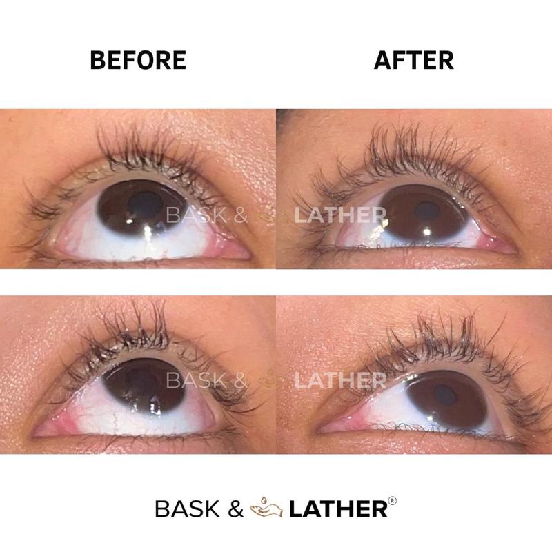 LASH SERUM: Volume Eyebrow and Eyelash For Growth & Thickness Castor Oil Jojoba -3 Month Supply Daily Comfort