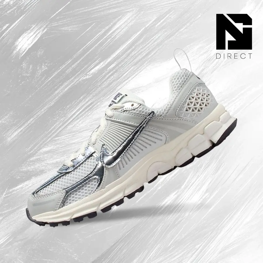 Nike Youth Zoom Vomero 5 (GS) Unisex Kids Sneakers - Photon Dust Chrome, Vintage-Inspired Athletic Running Shoes, Shock-Absorbent Comfort, Chrome Accents, Sporty Chic, Gym Casual Fit, IM9467-001,shoes for back to school,back to school shoes