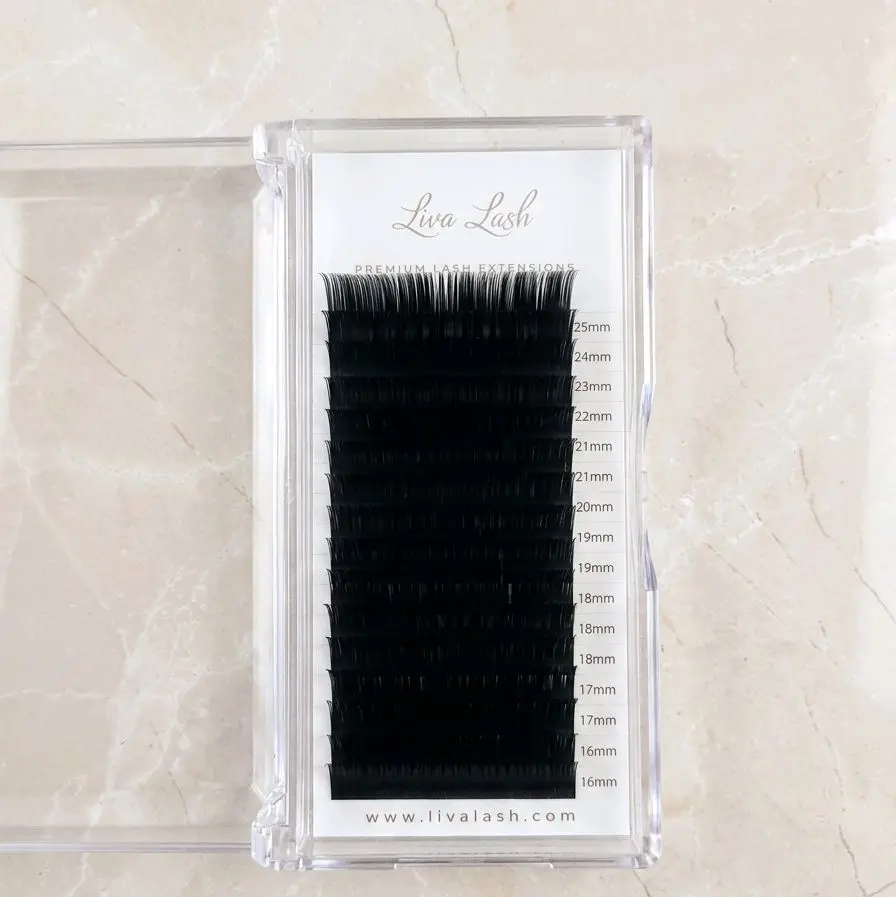 Dramatic Volume Eyelash Extensions, 16-25mm Long Curved CC Curl, 0.05 Thickness Individual Lashes for Makeup, False Eyelashes & Adhesives