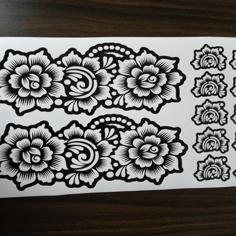 Henna Stencils -  Full hand design for temporary Henna tattoos. Unique Patterns, Suitable for Various Occasions and Events