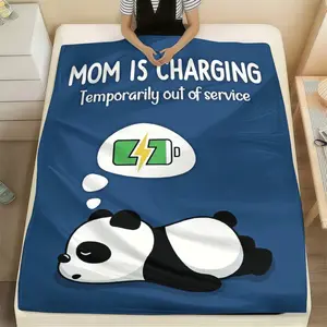 Funny Gifts for Mom Birthday Valentines Day - Mom's Charging Blanket- New Mom Gifts for Women, Super Soft Blanket Throw for Napping Travel