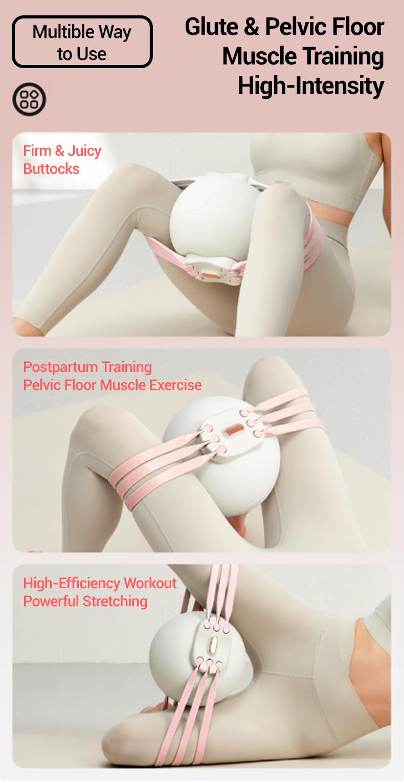 Thigh Master for Pelvic Floor Training, Adjustable Trainer 5 in 1 Exercises for Legs Hips Glutes Arms Chest, Home Gym Equipment, Women's Fitness