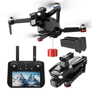 Bingchat AE86 Pro Max Tablet Drones with 4K Camera for Adults, Payload Release, Obstacle Avoidance, Long Range, 3 Axis Gimbal, 84 Mins Flight Time, GPS Follow, Night Mode, SD Card Provided, US Support