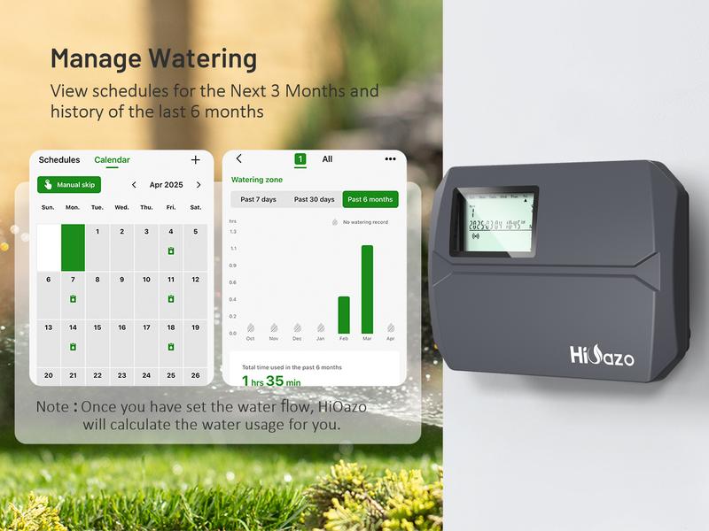 Intelligent WiFi sprinkler controller, 8-zone indoor irrigation controller, automatic weather-sensing watering function (2025 version), suitable for gardens and courtyards Intelligent WiFi sprinkler controller, 8-zone indoor irrigation controller, automatic weather-sensing watering function (2025 version), suitable for gardens and courtyards
