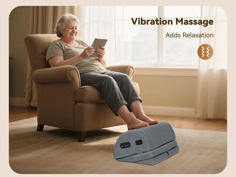 Comfier Foot Rest Under Desk at Work with Heat,Vibration,Foot Heater Foot Warmer,3 Height Under Desk Foot Rest for Office Chair,Gaming Chair Footstool, Ergonomic Heated Footrest,Computer Desk Use