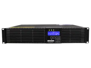 Minuteman EC1000RTXL2U Encompass Series: high-end, true sine wave, Extended Runtime, Online UPS, rack/tower, 1000VA/900W, 120V, power factor 0.9, (8) Controllable 5-15R Battery & Surge-protected.