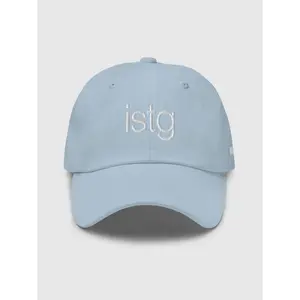 Bridgerton ISTG Embroidered Dad Hat – Adjustable Vintage Casual Cap, Black & Light Blue, Perfect Gift for Fans