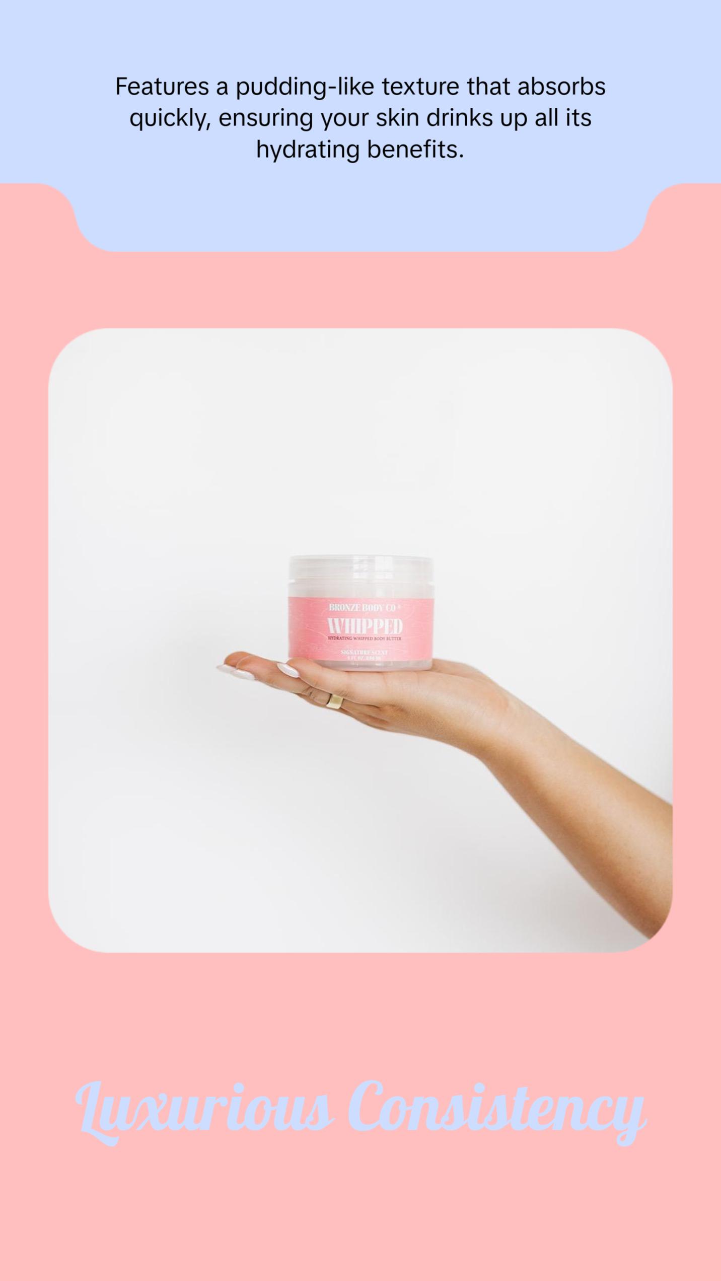 Spray Tan Safe Body Lotion | WHIPPED Body Butter