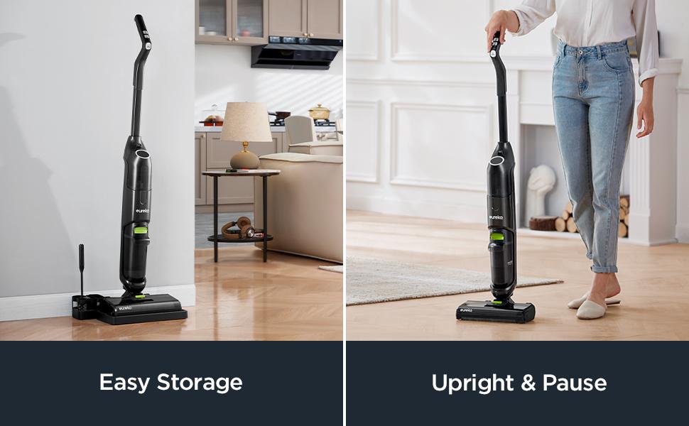 Eureka Cordless Wet Dry Hard Floor Cleaner, Self Cleaning, Smart Vacuum Mop for Multi-Surfaces, Perfect for Cleaning Sticky Messes, NEW400, Viral Cleaner Durable Household Items, 2 in 1 Vac Mop, Self-Propelled, TiktokShopSpringGlowUp, Steam Mop