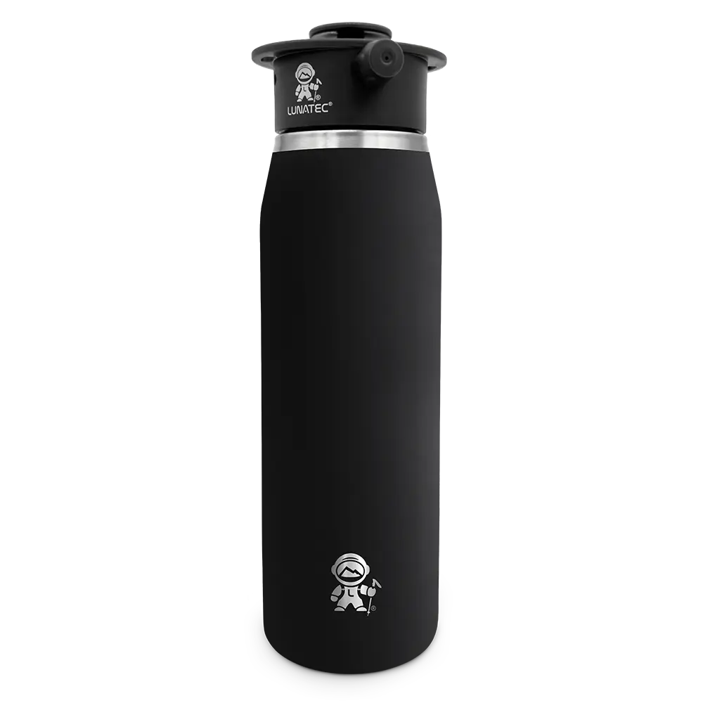 LUNATEC 1000ml Insulated Mist, Shower & Hydration Spray Water Bottle