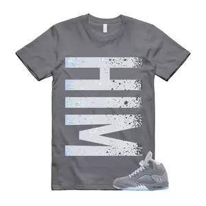 Wolf Grey Ice Blue Sneaker Match Shirt – Streetwear Graphic Tee