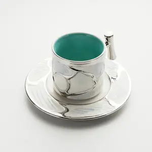 Wood-Look Electroplated Coffee Cup