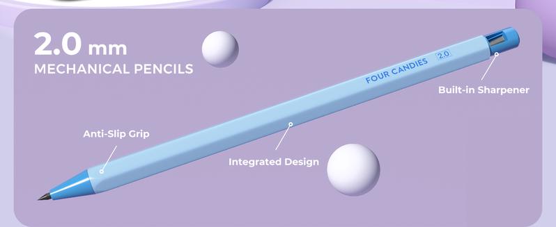 Four Candies 36PCS Aesthetic School Supplies, Mechanical Pencils 0.5mm, 0.7mm, 0.9mm & 2.0mm with 624PCS Lead Refills, Cute Mechanical Pencils for Writing, Drawing & Drafting,girly office supplies,cute school supplies, Stationery Set Student Essentials Four Candies 36PCS Aesthetic School Supplies, Mechanical Pencils 0.5mm, 0.7mm, 0.9mm & 2.0mm with 624PCS Lead Refills, Cute Mechanical Pencils for Writing, Drawing & Drafting,girly office supplies,cute school supplies, Stationery Set Student Essentials