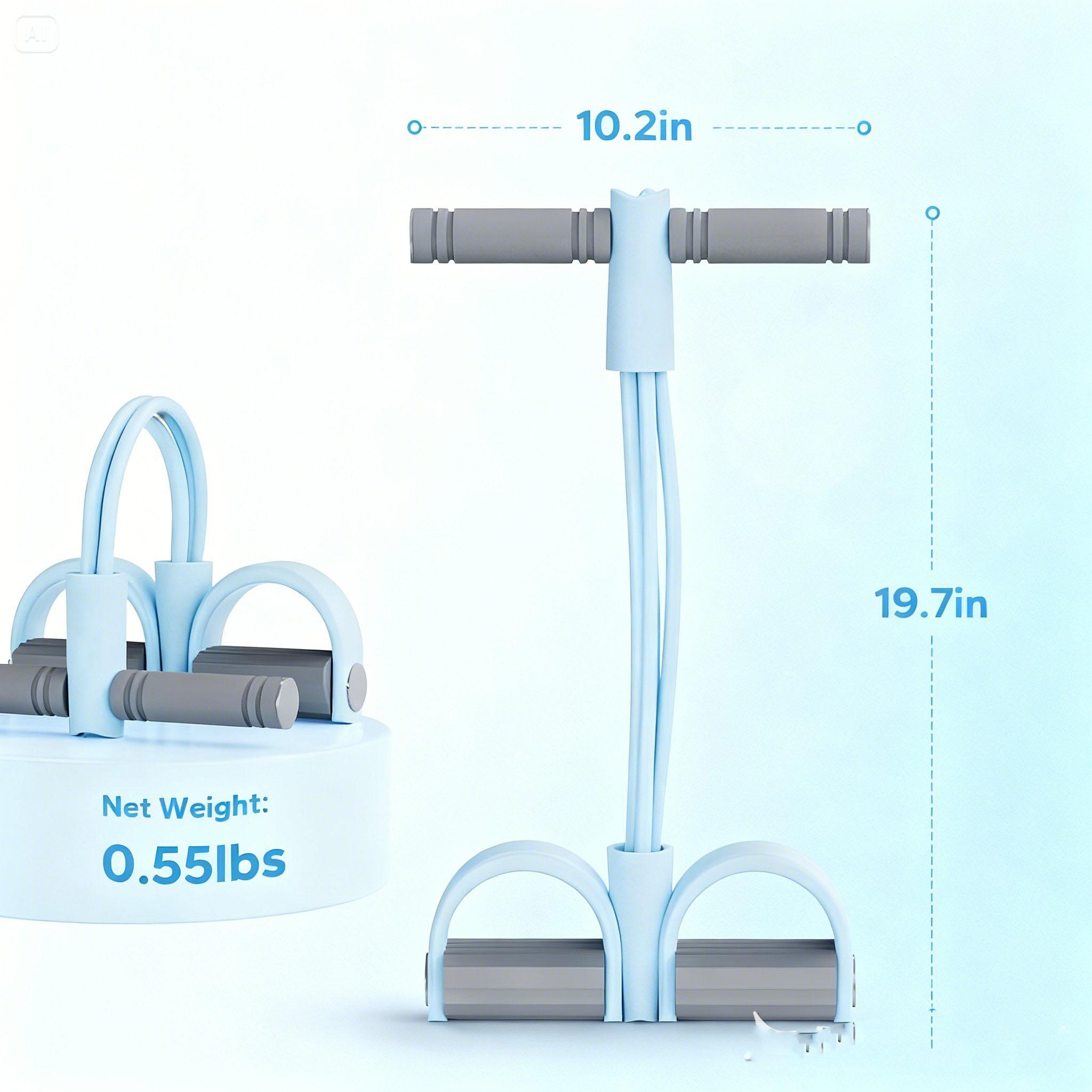 Multifunction Pedal Resistance Band, Elastic Pull Rope Fitness, Full-Body Workout at Home Gym, Exercise Sit-up, Yoga, Abdominal Training 2