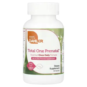 Zahler Total One Prenatal™, Essential Once-Daily Prenatal, 60 Capsules