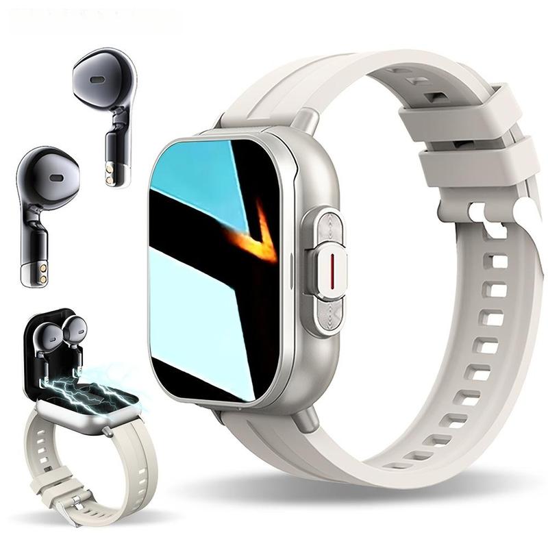 All-in-One Smartwatch with Video Call & Crown Flip Camera! 2.1" HD Touchscreen, Built-in Wireless Earbuds, Fitness Tracker for Android iPhone. Make Calls, Music, 10+ Sports Modes. # 1 Gift Idea! Wearable Medical Smartphone All-in-One Smartwatch with Video Call & Crown Flip Camera! 2.1" HD Touchscreen, Built-in Wireless Earbuds, Fitness Tracker for Android iPhone. Make Calls, Music, 10+ Sports Modes. # 1 Gift Idea! Wearable Medical Smartphone