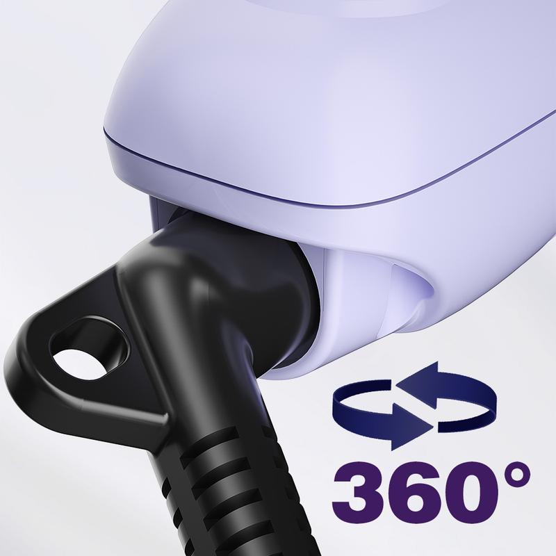 ZAVAREA Automatic Rotating Curling Iron Long Barrel 1.25" x 5.4" Titanium 5 Adjustable Temps 1H Auto Off Dual Voltage Multifunctional Hair Crimper, TikTokShopBlackFriday TikTokShopCyberMonday