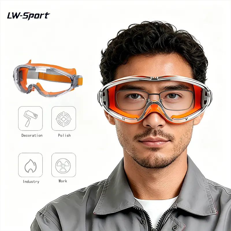 Safety Goggles for Men & Women – Anti Fog Anti Scratch Protective Glasses, Impact Resistant UV Protection Eye Shield Fits Over Glasses for Construction, Woodworking, Welding, Lab & Grinding Work