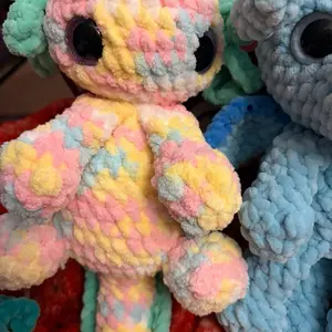 Custom crochet axolotl