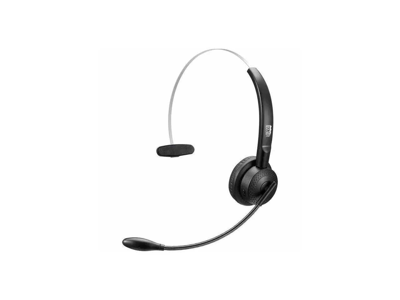 ADESSO Xtream P300 Bluetooth Single Ear Headset with Charging Dock 14 Hour Talk Time Wireless Office Headphone