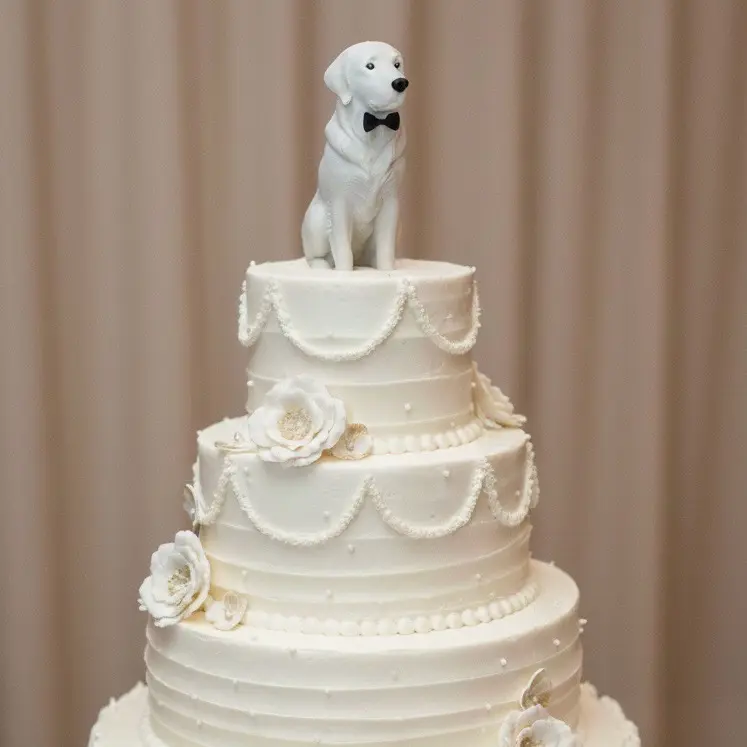 3D Dog Figurine Cake Topper - Customizable
