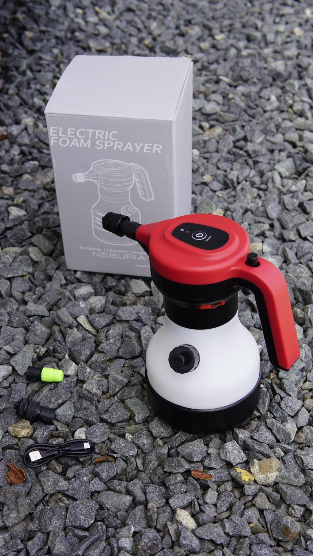 NEBURIA Electric Foam Sprayer,Rechargeable High Pressure Foam Cannon for Car Wash,Auto Detailing,Home & Industrial Cleaning,Professional Foam Sprayer,Pet Bath & Grooming Foam Cannon for Dogs,Cats & Home Cleaning NEBURIA Electric Foam Sprayer,Rechargeable High Pressure Foam Cannon for Car Wash,Auto Detailing,Home & Industrial Cleaning,Professional Foam Sprayer,Pet Bath & Grooming Foam Cannon for Dogs,Cats & Home Cleaning