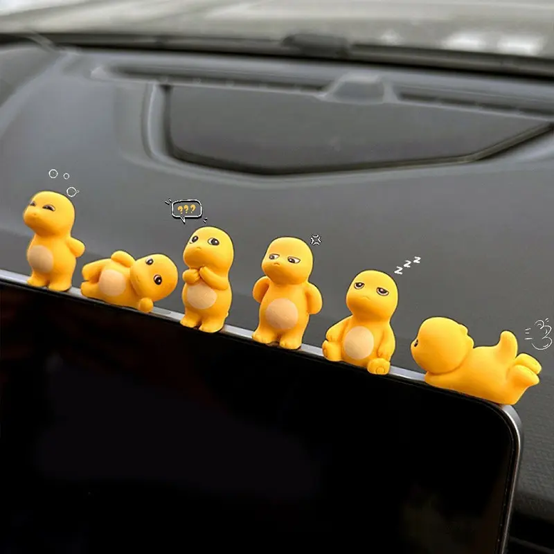 12pcs Cute Dinosaur Car Interior Decorations, Adorable Dashboard Accessories for Cars, New Style Electric Vehicle Small Ornaments, Car Interior Set, Car Trinkets, Car Interior Accessory, Automotive Decorative Accessories