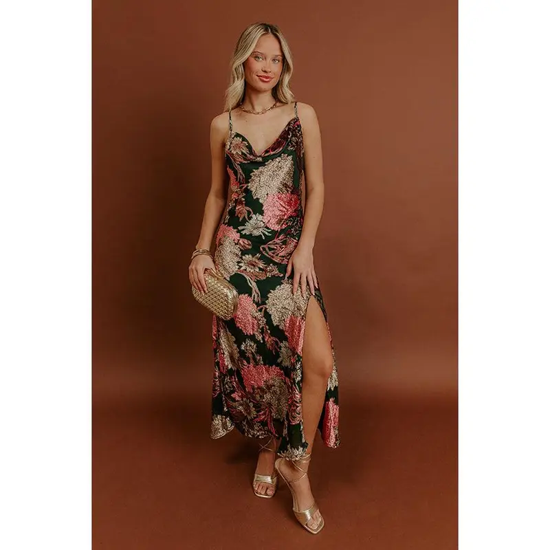 velvet burnout dress - TikTok Shop