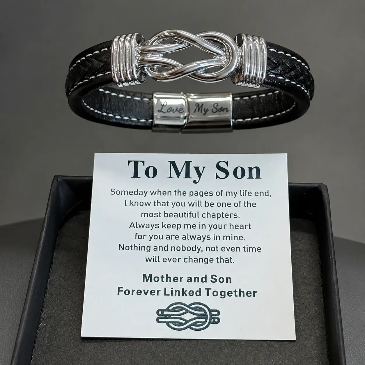 To My Son Gift Infinity Love Bracelet