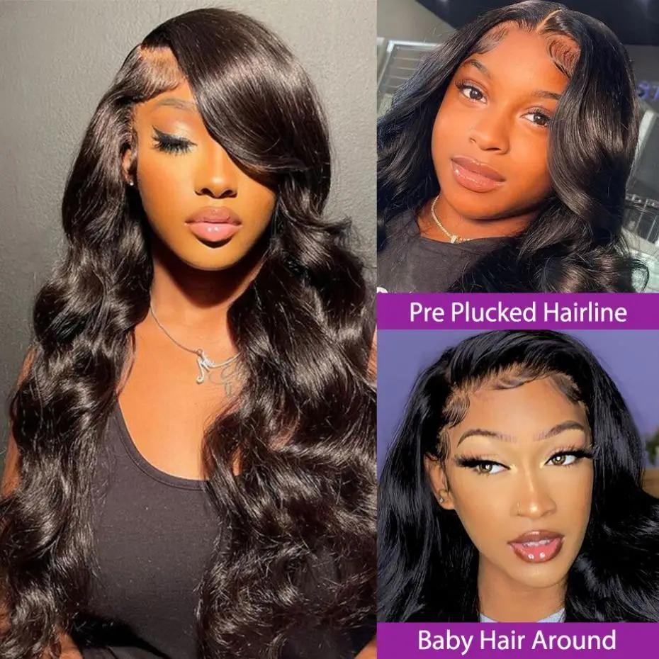 Bling Hair Factory Brazilian 4x4 Body Wave Lace Closure Wig 100% Human Hair Wigs For Women With Baby Hair PrePlucked Long Wavy Hair Wig TikTokShopHolidayHaul