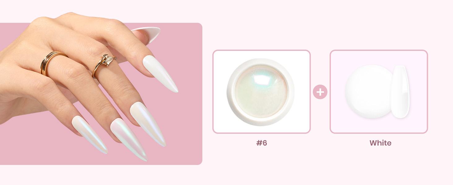 Beetles Mirror Effect Nail Chrome Powder with Top Coat Holographic Aurora Iridescent Pearlescent Manicure Nail Art Decoration Glitter Gifts Beauty Products Fall Nail Halloween Nail Black Friday Winter Nail Christmas Gift