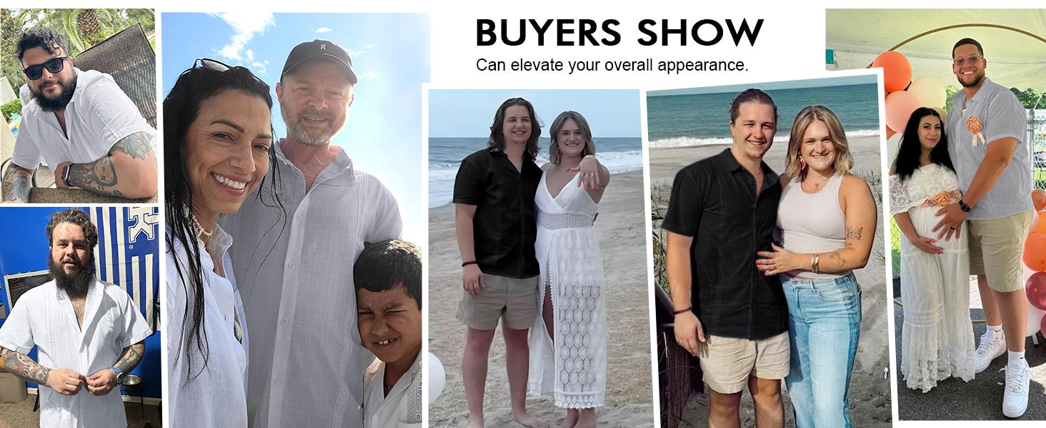 Runcati Mens Linen Cuban Guayabera Shirts Button Down Short Sleeve Shirt Cotton Hippie Summer Beach Vacation Shirts Casual Shortsleeve