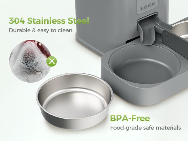 PHI VILLA Wireless Automatic Cat Feeder, 6L Automatic Food Dispenser for Dogs, Cats, Small Pets Indoor, Smart App Controlled Dry Food Feeder for Cats & Dogs, Quick Cooling Feeding