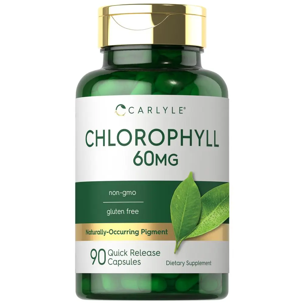 Carlyle Chlorophyll Pills - 90 Capsules - Naturally Occurring Pigment - Chlorophyll Concentrate Supplement - Non-GMO, Gluten Free Complex