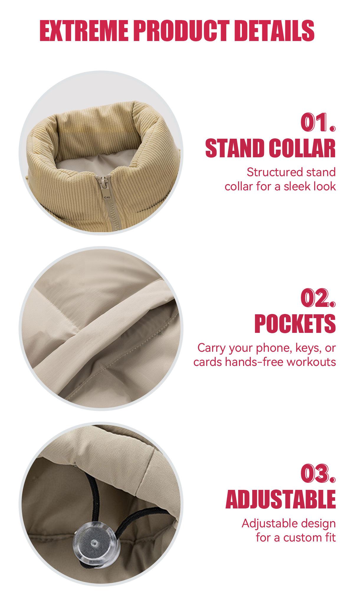 SHOWITTY Women’s Zip Up Puffer Vest with Pockets – Stand Collar Sleeveless Padded Jacket for Fall & Winter SHOWITTY Women’s Zip Up Puffer Vest with Pockets – Stand Collar Sleeveless Padded Jacket for Fall & Winter