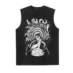 Jujutsu Kaisen Anime Vintage Tank 90s Graphic Sleeveless Tank Tops Men Vest Streetwear Outfits Men Vacation Outfits Sleeveless Shirt