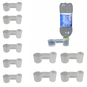 10-Pack Bird Drinker Feeder – Soda Bottle Compatible, Dual-Function Water & Feed Dispenser for Chickens, Pigeons & All Birds