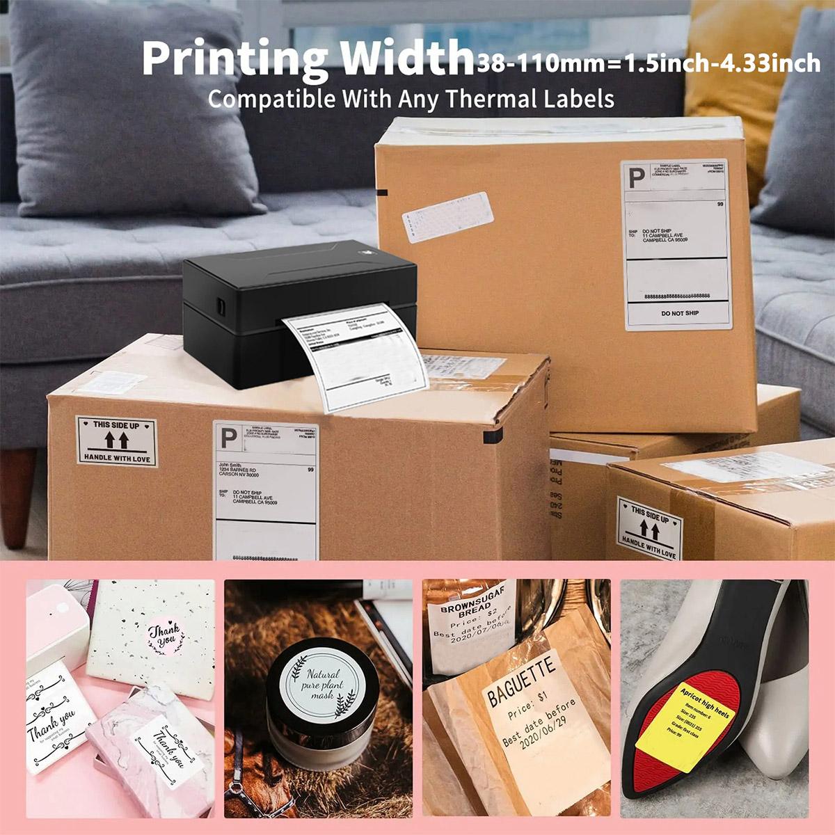 2 Inch Round Thermal Sticker Labels(50mm)- 150 Sheets/Roll, Self-Adhesive Direct Thermal Paper For P50/M110/M220/D100/D200/X4 Printers, Circle Stickers For Reatil Thank You Tags, Food Jars & Gift Packaging