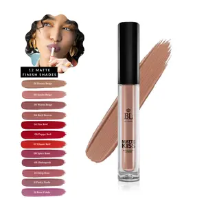 BEL London Matte Kiss Liquid Lipstick – 12 Shades, Highly Pigmented, Longwear, Smudge- & Transfer-Resistant