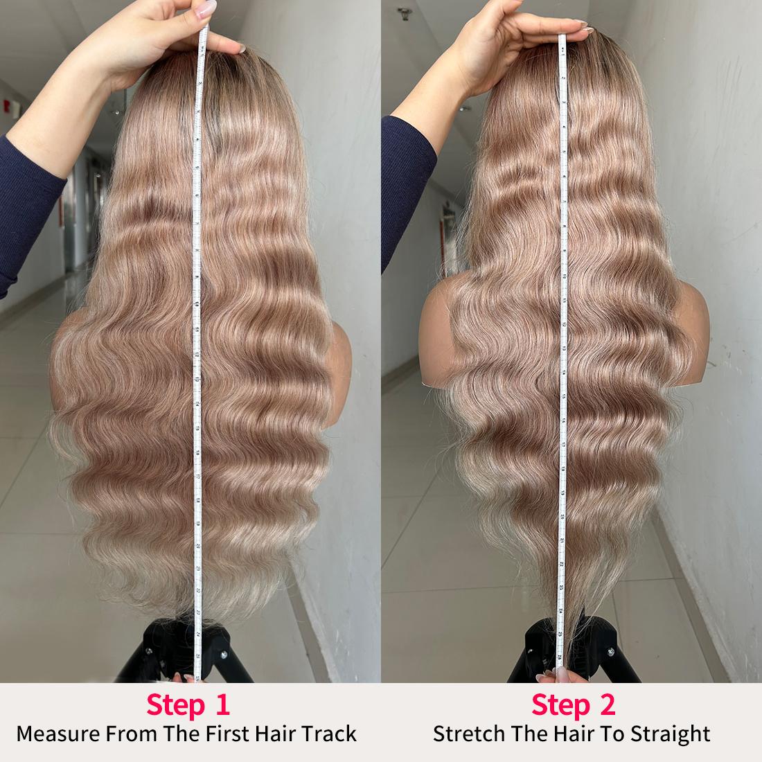 13x6 Ombre Highlight Ash Blonde Lace Front Wigs Human Hair 180% Density Ash Blonde Body Wave Lace Frontal Wigs For Black Women 13x6 Lace Front Wig Pre Plucked With Baby Hair SpringStatements