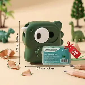 Cute Dinosaur Mini Box Cutter, Retractable Ceramic Package Opener, Magnetic Keychain Safety Cutter