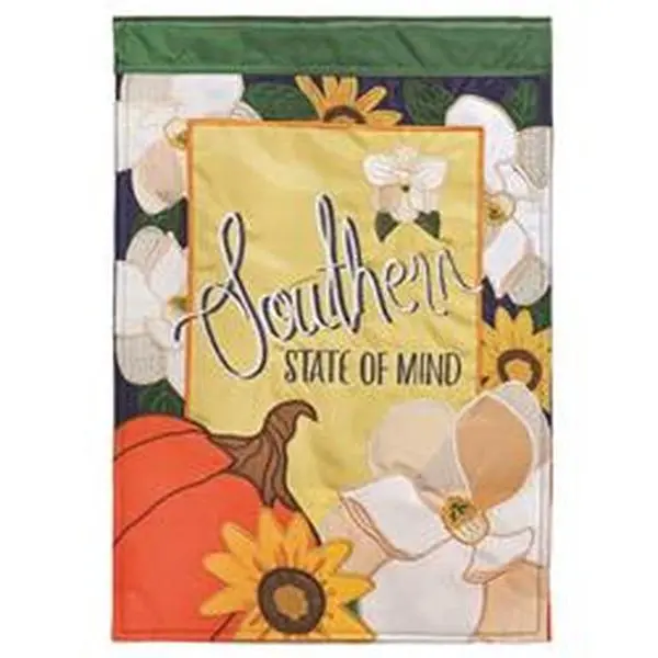 Dicksons M001240 Southern State Fall Applique Large Outdoor Fabric Flag