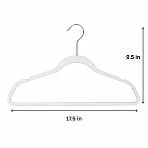 Clear Adult Size Hangers- 10-Pack