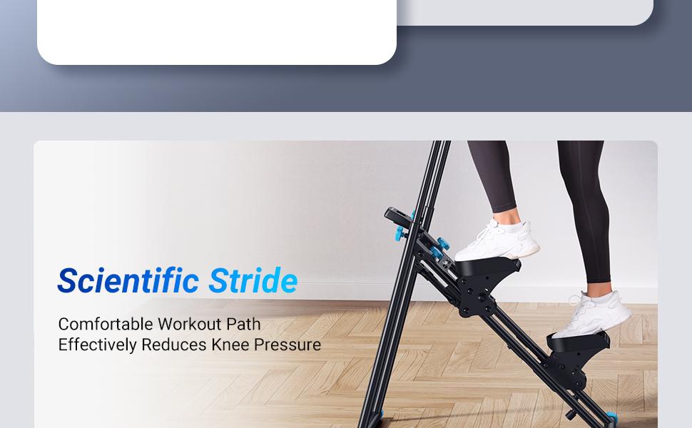 MERACH Stair Stepper with Handlebar for Full-Body Workout, 300LBS Capacity,  Compact Cardio Climber Exercise Machine with Adjustable Pedals, Vertical Climber for Home Gym