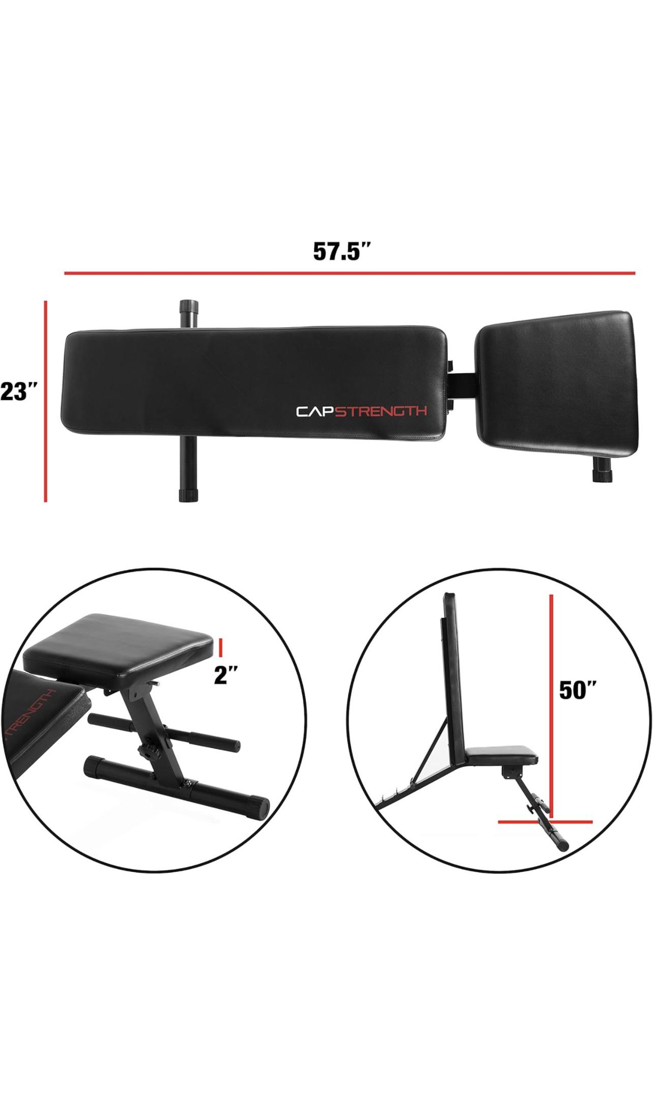 CAP Barbell Multi Purpose Adjustable Utility Bench Color Series rock weights bowflex