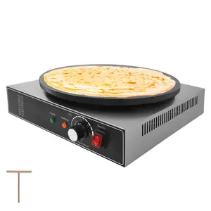 Garvee Electric Crepe Maker,1750 w 110 v Flat Plate Crepe Griddle with Temp Control,Non-Stick Commercial Crepe Machine for Home and Commercial Use