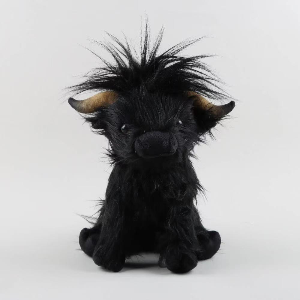 Highland Cow Stuffed Animal Plush Toy Cute Realistic Fluffy Highland ...