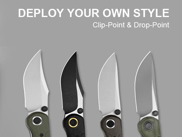 Kizer Pioneer Series 14C28N G10/Richlite/Micarta Thumb Stud ZX-FK03M1 Exclusive Edition, Camping Outdoor Tool, Portable Men EDC Tool